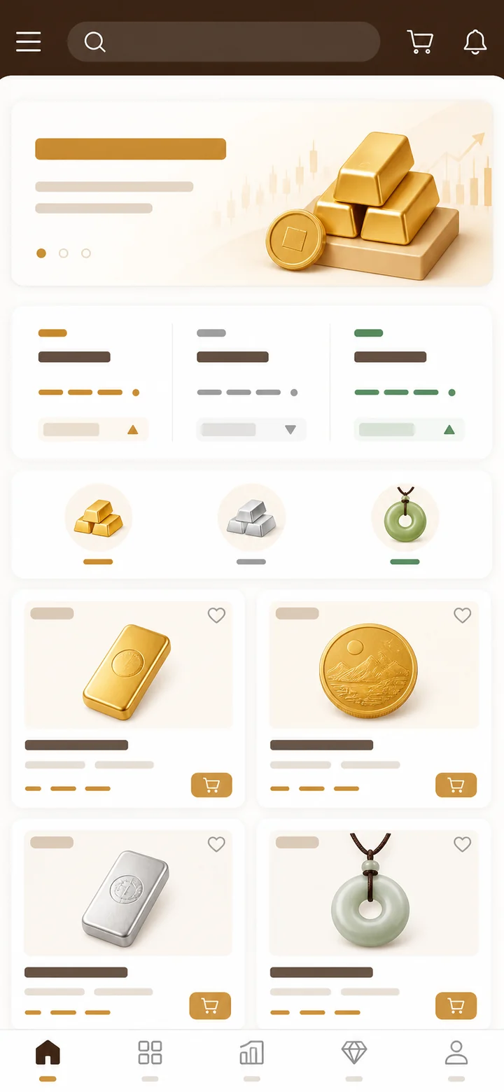 赤金所 App 首页